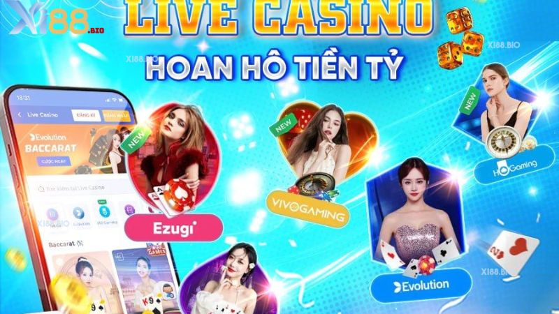 Đôi nét sảnh Live casino Xi88